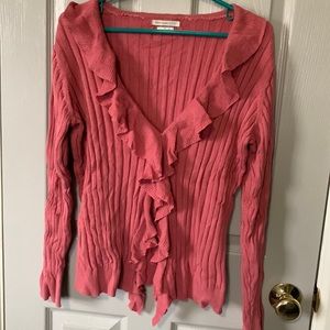 Pink snap up cardigan